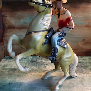 VTG Original Roy Rogers & Fully Rearing Trigger - Hartland Plastics