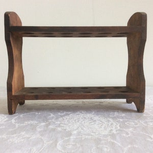 Vintage E H Sargent & Co. Wood Rack Test Tube Holder