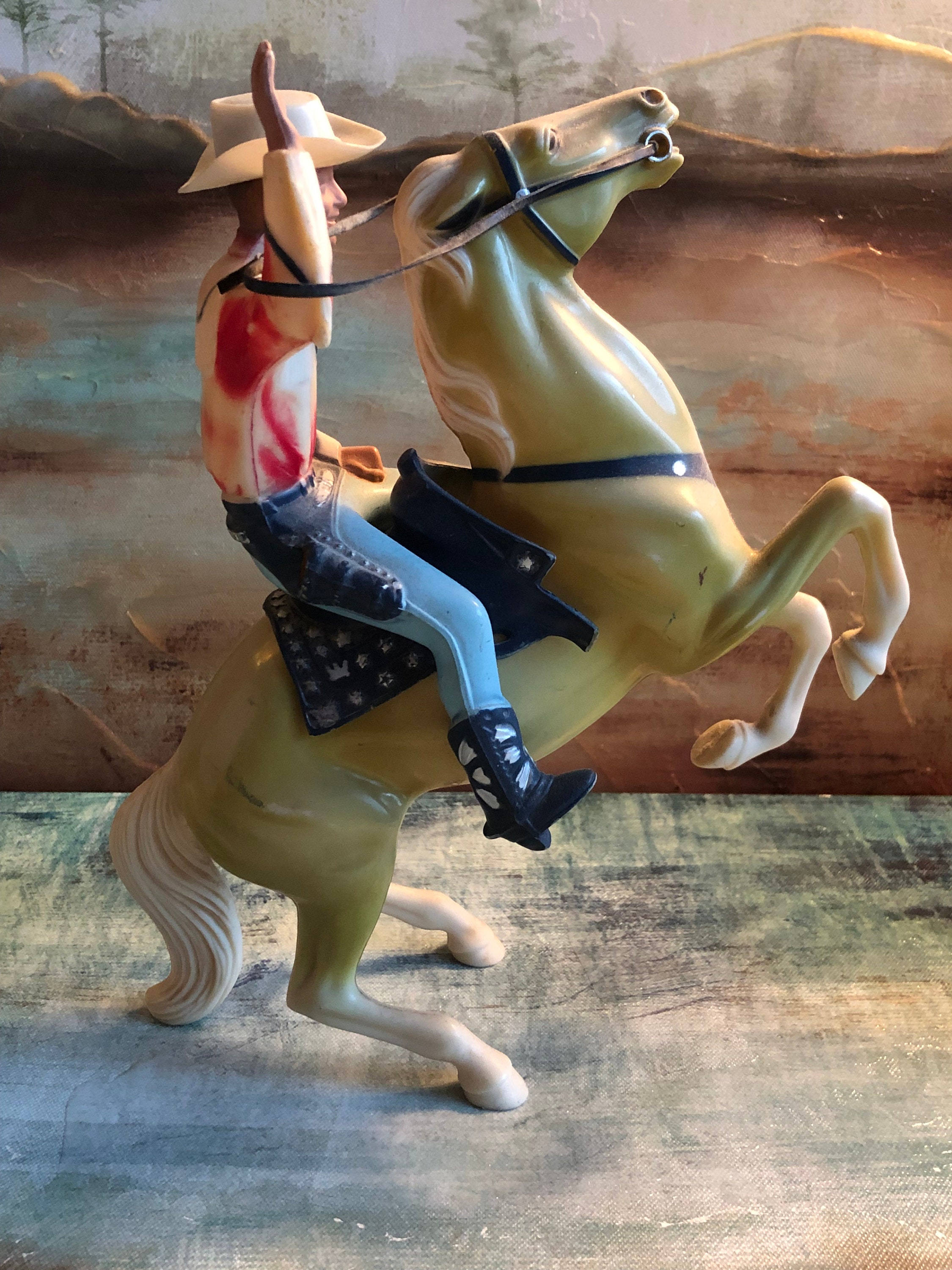Roy Trigger Rearing VTG Original Roy Rogers & Fully Rearing Trigger - Hartland Plastics - Etsy