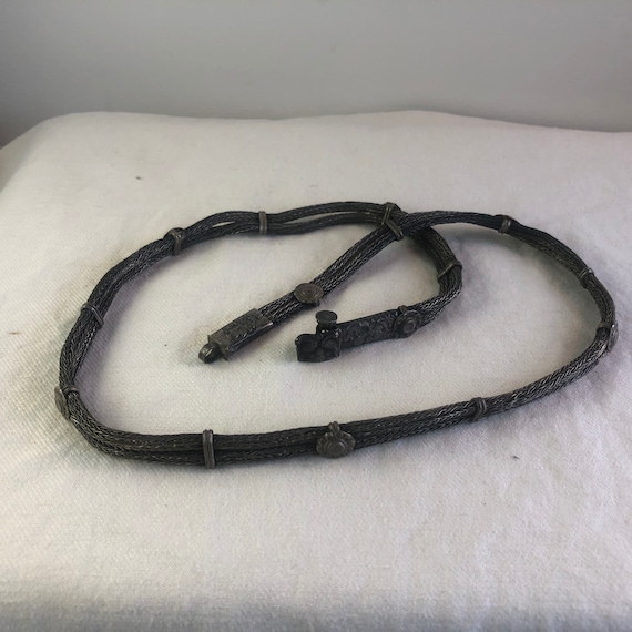 Vintage Rajasthani Solid Woven Solid Silver Weddi… - image 2