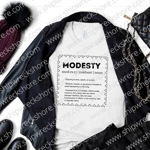 Modesty Graphics Modesty Defined! - SVG | PNG | JPG | Mock-up Included! - Etsy
