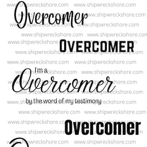 Overcomer - バンドルパック! SVG | PNG