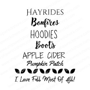 Adoro Fall Most of All!! - SVG / PNG / JPG