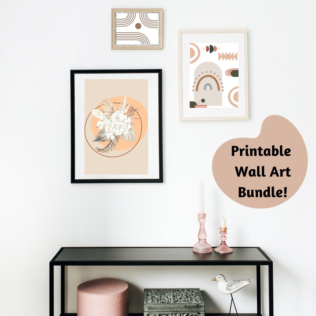 Boho Wall Art Printable - Set of 3! - Etsy
