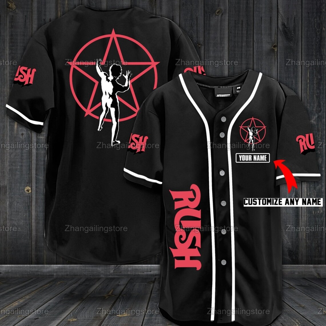 Rush Band Music Band Baseball Shirt Music Band Shirt Gift Etsy