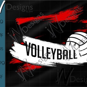 Volleyball EPS. Volleyball Team PDF. Volleyball SVG. Volleyball Template Design. Your Team Volleyball Digital File. Customize. Cut. Print.