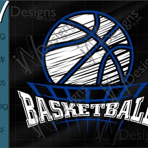 Basketball SVG. Basketball Team PDF. Mascot Basketball EPS. Basketball Digital File. Sports Design. Print. Cut. Design.