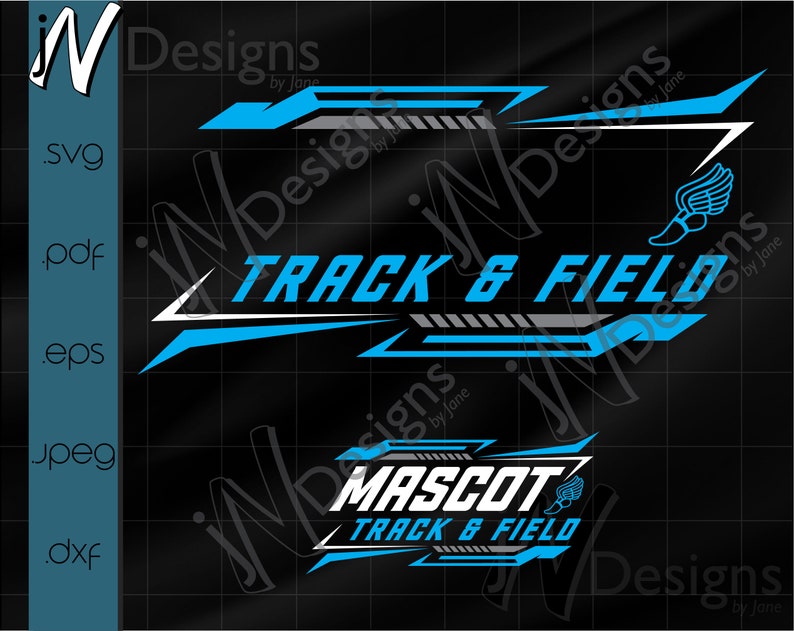 Track & Field Template SVG. Track Team PDF. Track and Field EPS. School