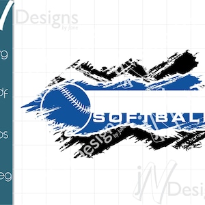 Softball SVG. Softball Team PDF. Softball EPS. Softball Digitale Datei. Sportdesign. Drucken. Gesägt. Entwurf.