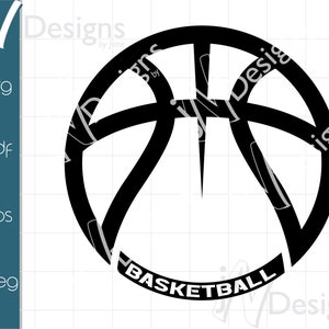 Basketball SVG. Basketball Team PDF. Mascot Basketball EPS. Basketball Digital File. Sports Design. Print. Cut. Design.
