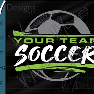 Soccer SVG. Soccer Team PDF. Soccer EPS. Soccer Digital File. Sports Design. Print. Cut. Design.