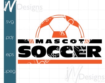 Soccer SVG. Soccer Team PDF. Soccer EPS. Soccer Digital File. Sports Design. Print. Cut. Design.