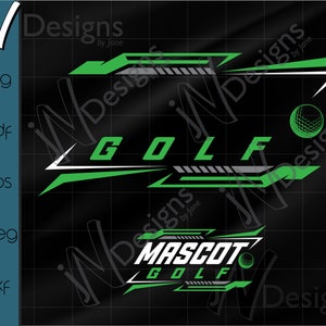 Golf Template SVG. Golf Team PDF. School Spirit EPS. School Golf Digital Design. Customize. Cut. Print.