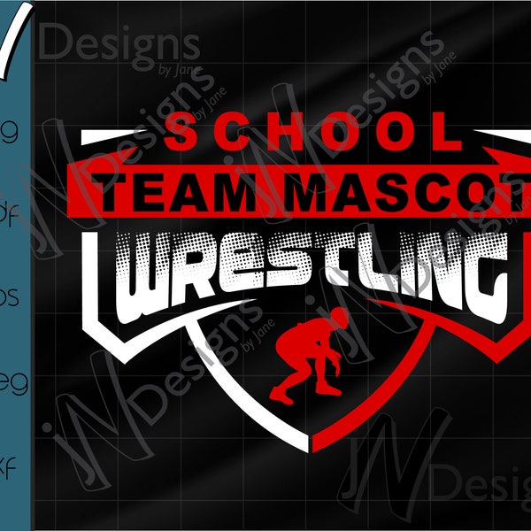 Wrestling SVG. Wrestling Team EPS. Wrestler Template. Wrestling Digital File. Your Team Name.