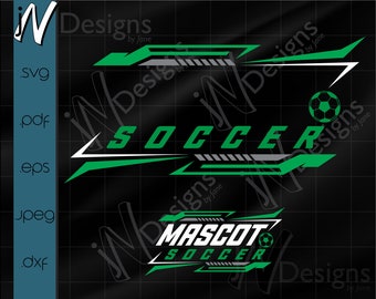 Soccer SVG. Soccer Team PDF. Soccer EPS. Soccer Digital File. Sports Design. Print. Cut. Design.