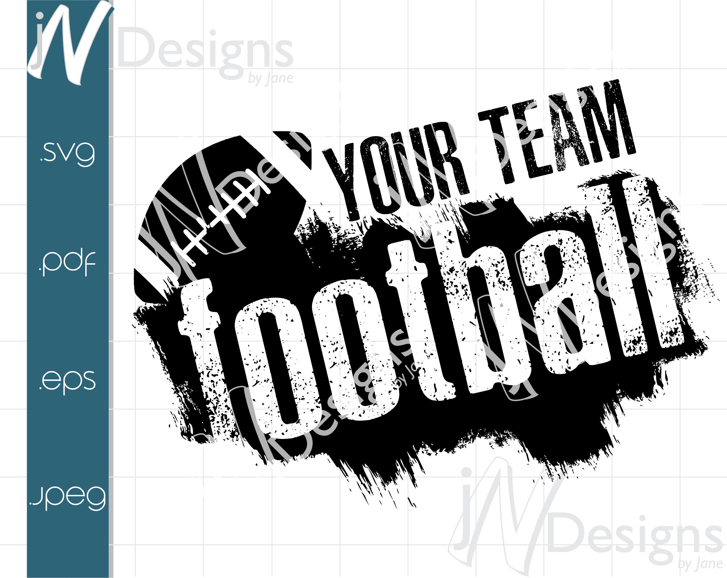 Football SVG. Football EPS. Football Team PDF. Customize Football ...