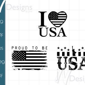 Ik hou van de VS SVG. Trots om Amerikaans te zijn SVG. VS-svg. Amerikaans vectorbestand. VS digitaal bestand. Amerikaanse vlag-svg.