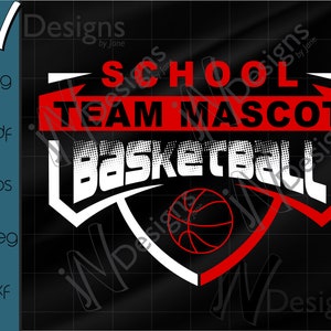 Basketball SVG. Basketball Team EPS. Basketball Player Template. Basketball Digital File. Your Team Name.