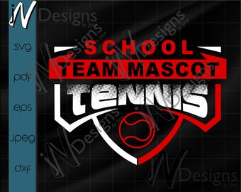 Tennis SVG. Tennis Team EPS. Tennis Player Template. Tennis Digital File. Your Team Name.