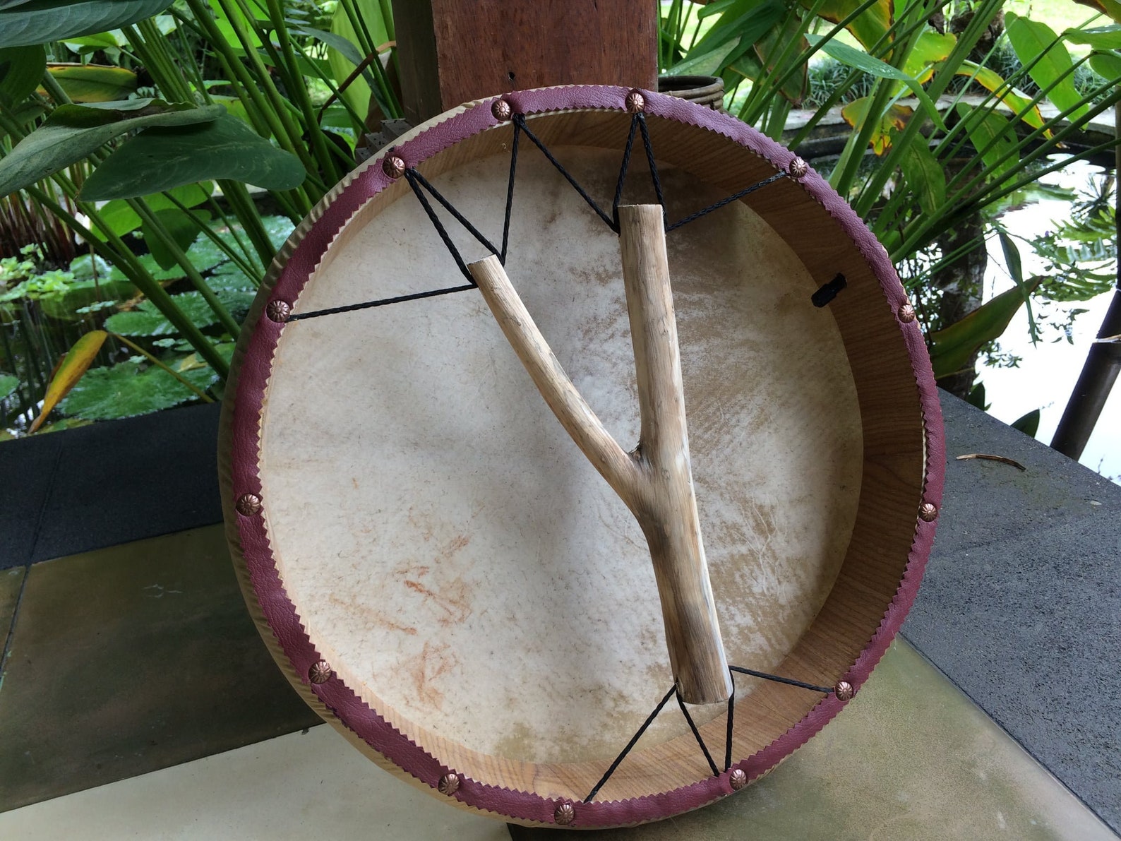 Tunable Handmade Shaman Drum 16 Bodhran Air Tuning Etsy Australia