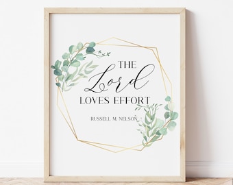 LDS Quote, Lds Wall Art, Lds Printable Quotes, Russell M. Nelson, Lds Art, Lds Quotes, Lds Gifts
