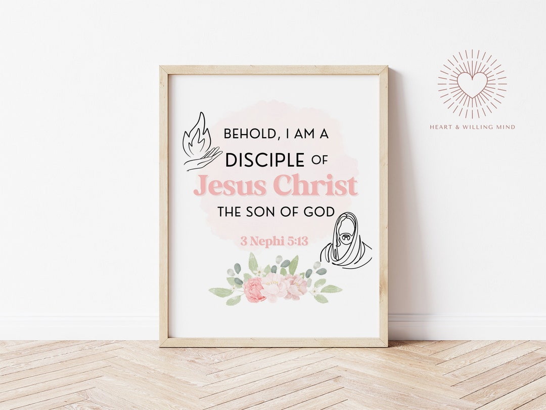 Disciple of Christ Lds 2024 Theme LDS Mutual Poster 2024 Lds - Etsy