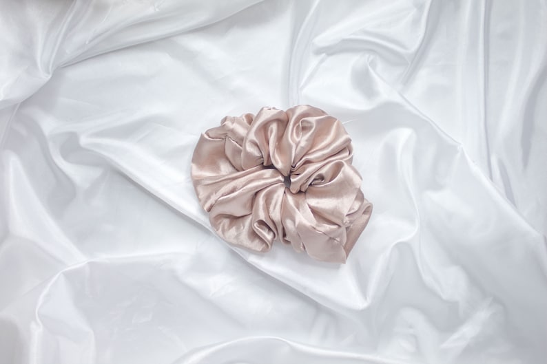 For Buns Best Friend 4 Pack of Large Satin Scrunchies Hair Accessories Thick Hair Valentine/'s Day Gift Hair Ties