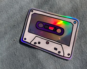 Cassette Sticker, Holographic Stickers, Retro 80s 90s Music Lover