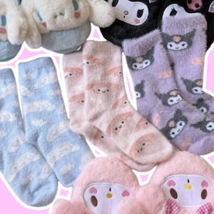 Kawaii Cute Plush Socks Floor Socks Sleeping Stockings Warm Gift For Girl