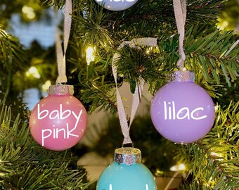 Adornos de pintura, adornos personalizados, adornos navideños, adornos personalizados, juegos de adornos, juego de 4 adornos