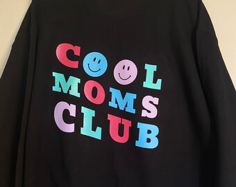 Club de mamás genial, club de papás genial, club de niños genial, cuello redondo retro, cuello redondo