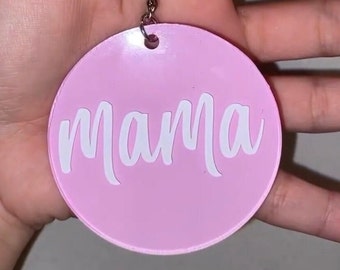 Mama llavero, llavero acrílico, llavero, día de las madres, mamá, regalos del día de las madres