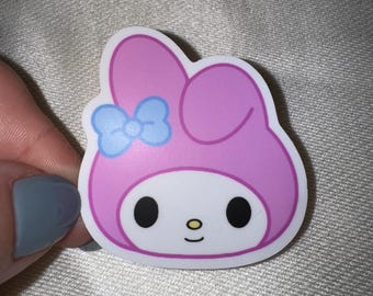 Pegatinas de Hello Kitty, pegatina de My Melody, algodón de azúcar