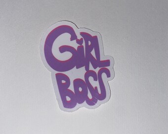 Pegatina de jefa, jefa, linda pegatina de niña, pegatinas de niña, jefa, chica jefa, pegatinas