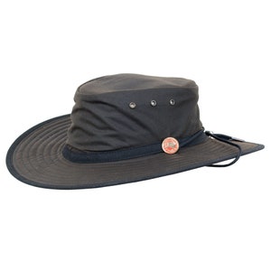Australian Made Durack Waterproof Oilskin Hat for Outdoor Adventures by Newcastle Hats