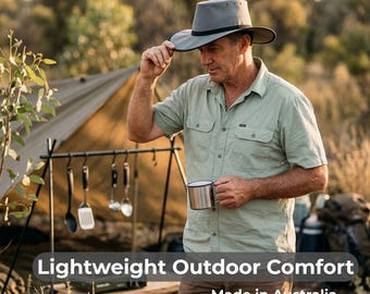 Australian Made Water Resistant Wide Brim Hat - Canning Standard | UPF50+ Canvas Outdoor Hat