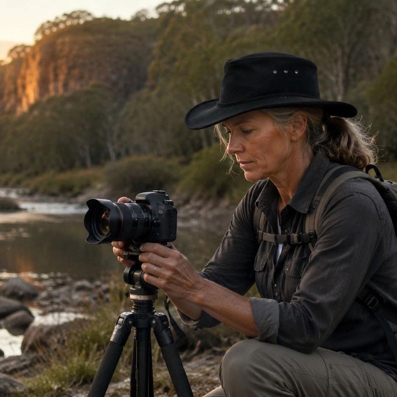 Australian Made Nullarbor Wide Brim Hat | UPF50+ Cotton Sun Hat | Durable Packable Outdoor Hat afbeelding 7