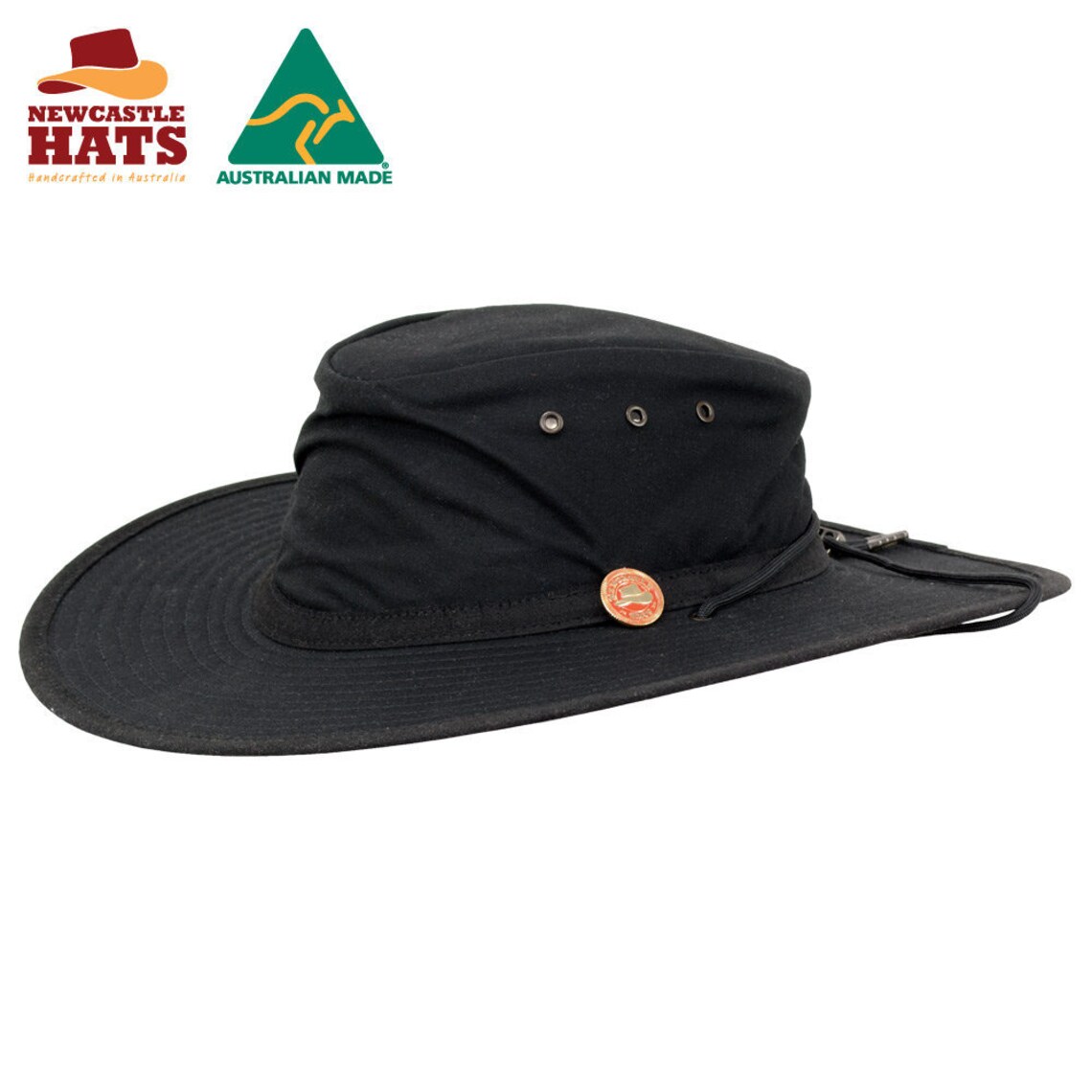 Newcastle Hats Durack Oilskin Waterproof Wide Brim Hat Etsy