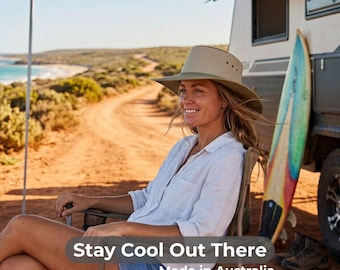 Australian Made Nullarbor Breeze Wide Brim Hat by Newcastle Hats for Outdoor Activities
