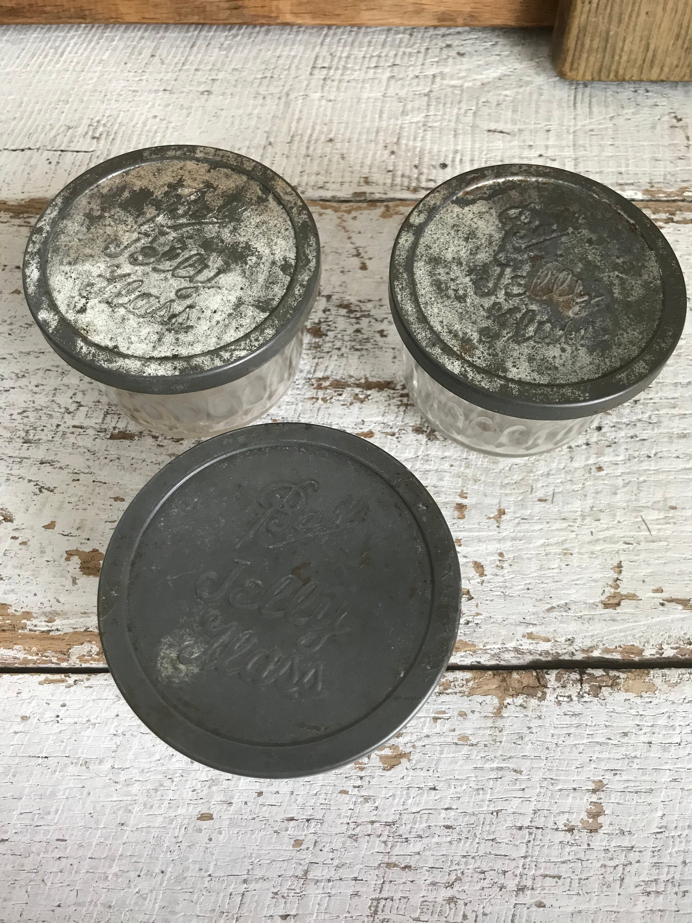 Set of 3 Vintage Ball Jelly Jars with Lids Etsy