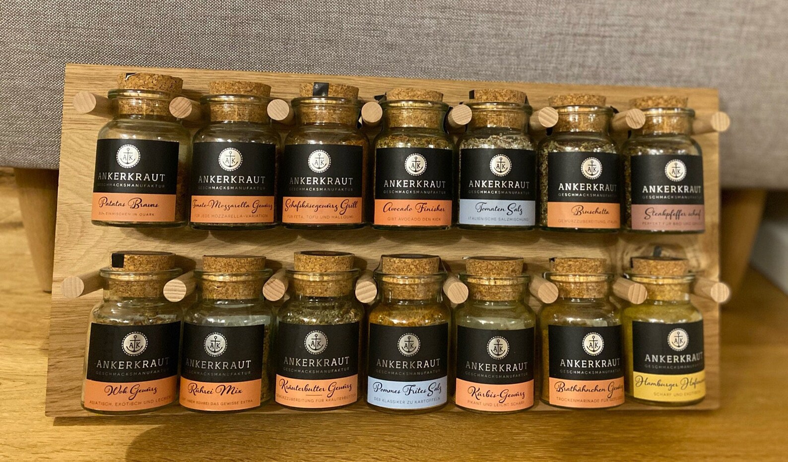 Gewürzregal aus Eiche passend für Ankerkraut & | Etsy