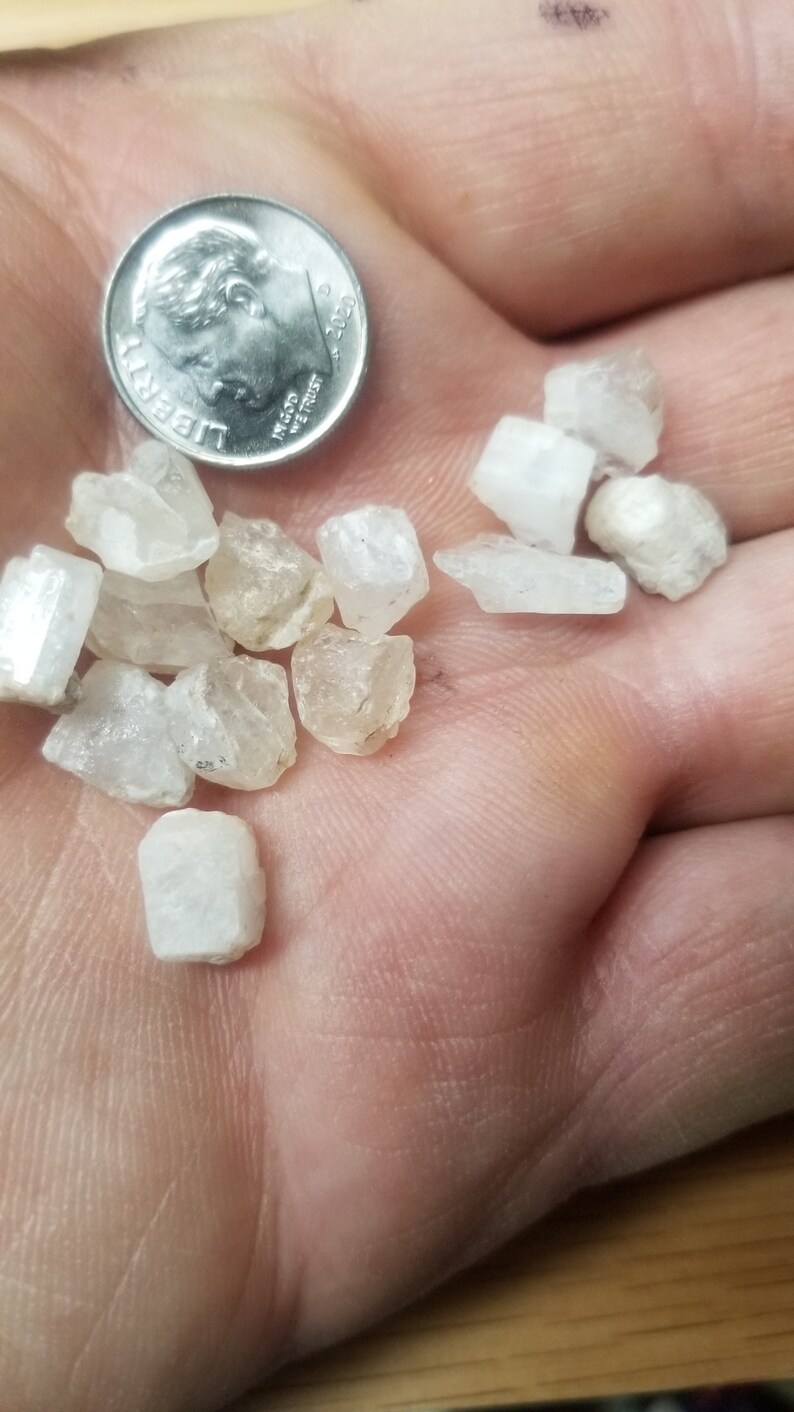 for Crystal Grid Making or Wire Wrapping BIN-0099-L Rough Approx .403 inch Naturally formed Phenakite Crystal chunks, One Crystal