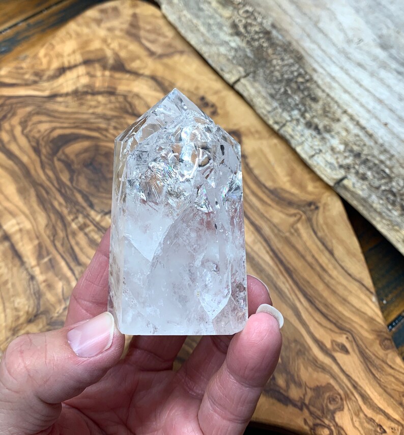Crackle Quartz Obelisk OBL-0225