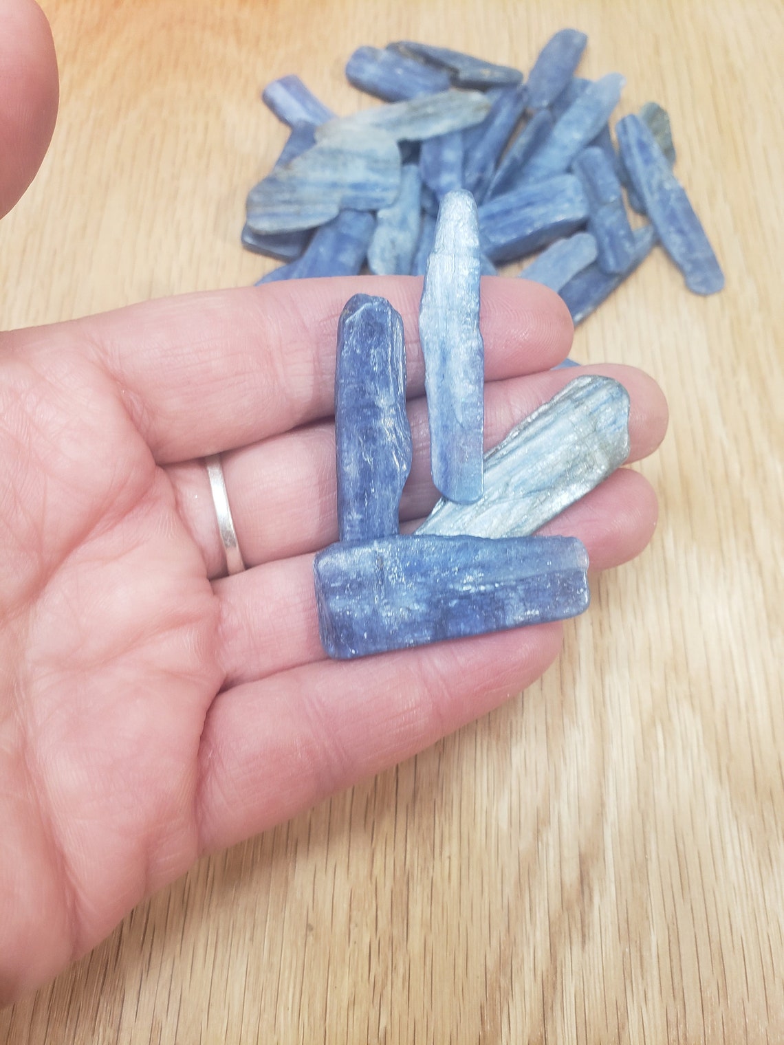 Blue Kyanite Blade One Crystal Natural Wire Wrapping Etsy