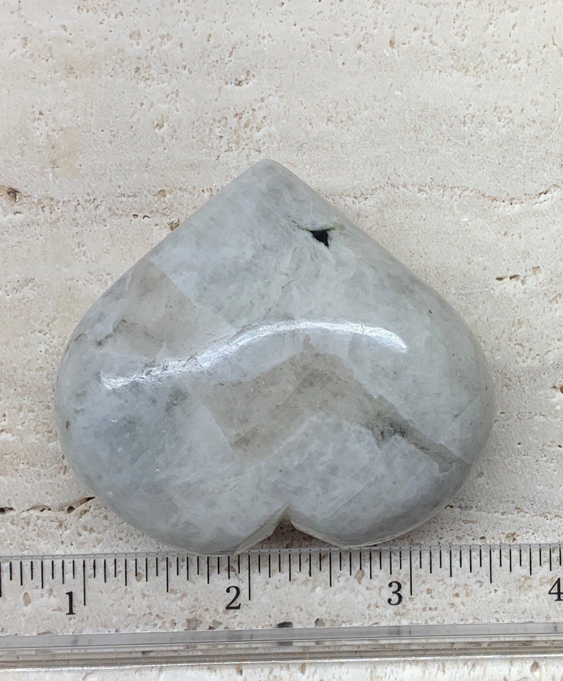 Rainbow Moonstone Heart HRT-0343