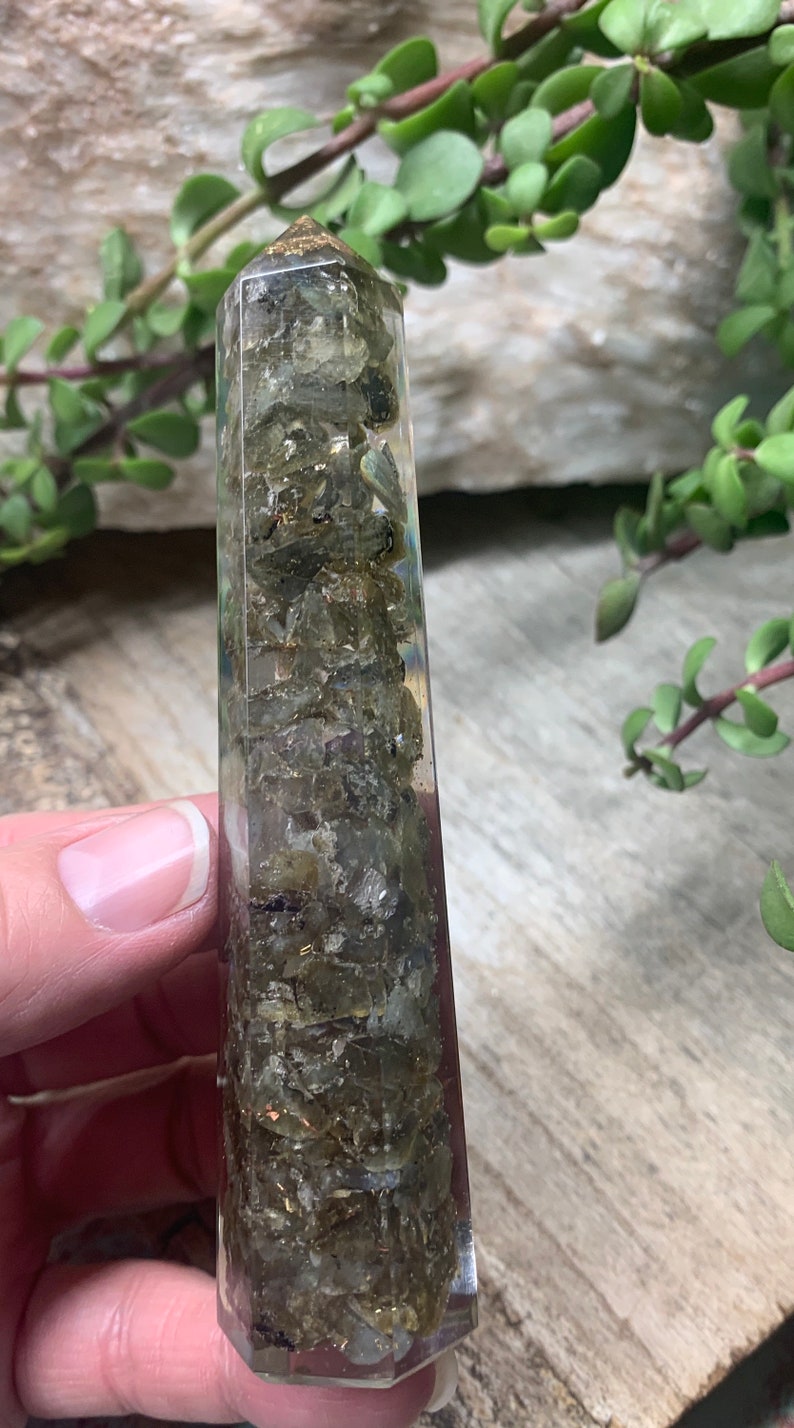 Labradorite Organite Obelisk ORG-0008