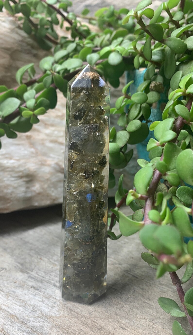 Labradorite Organite Obelisk ORG-0008