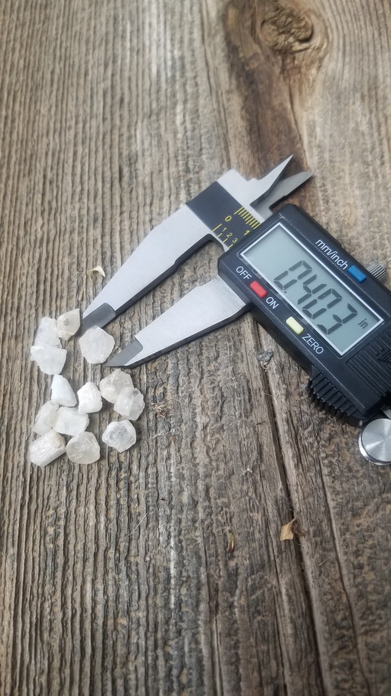 for Crystal Grid Making or Wire Wrapping BIN-0099-L Rough Approx .403 inch Naturally formed Phenakite Crystal chunks, One Crystal