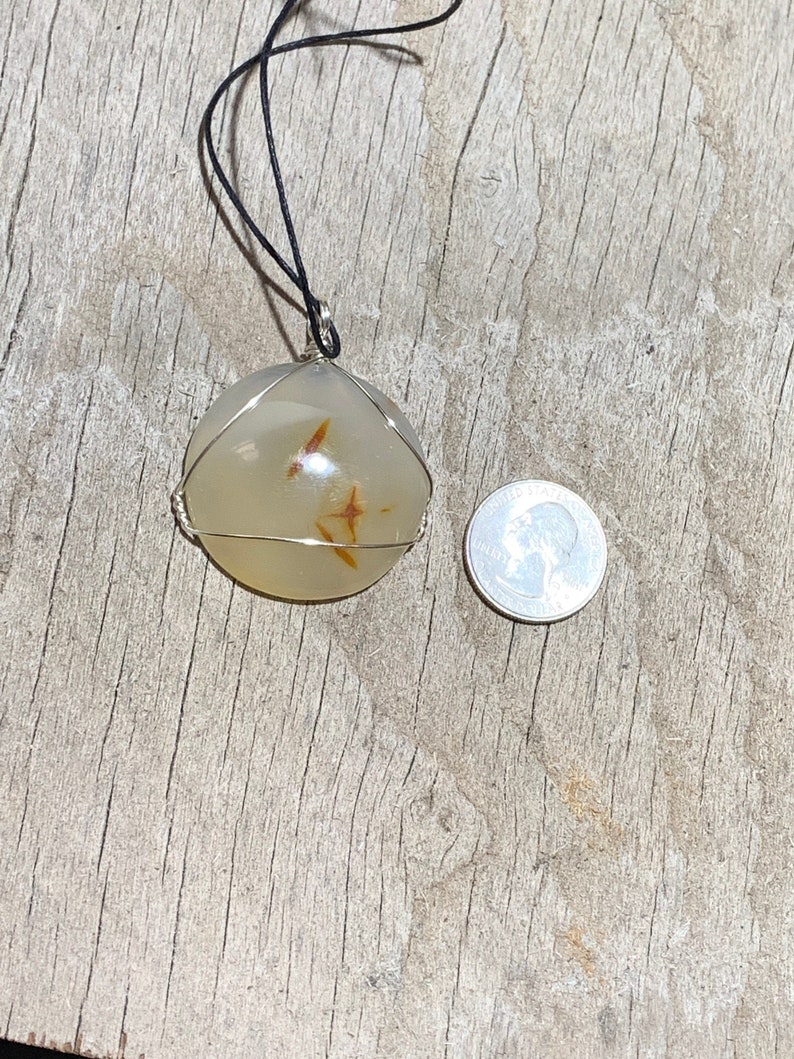 Carnelian Wire Wrapped Necklace NCK-0117