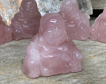 Rose Quartz Happy Buddha FIG-0372
